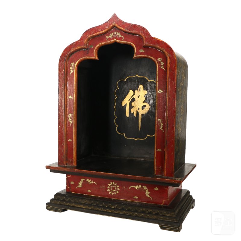 清代  大漆描金佛龛 - 图4
